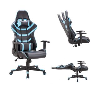 Gaming πολυθρόνα  Pvc Μαύρο/Μπλε Ν 10