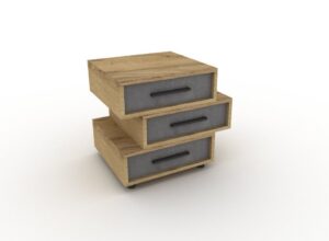 Κομοδίνο  Ν 65 με 3 συρτ.