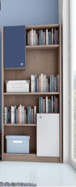 ΒΙΒΛΙΟΘΗΚΗ ΤΕΤΡΑΓΩΝΟ ΔΙΦΥΛΛΗ   (80x35x190Υ )εκ.