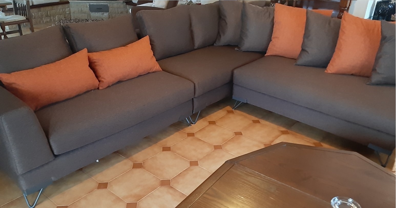 Γωνιακός καναπές Brown N2 - Image 4