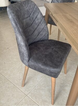 Καρέκλα τραπεζαρίας Riviera Γκρι ύφασμα