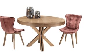 Τραπέζι στρογγυλό QUEEN Ανοιγόμενο