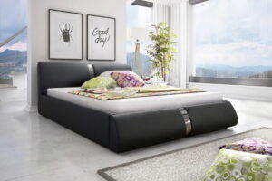 Επενδυμένο κρεβάτι Kim  Αποθηκευτικός χώρος