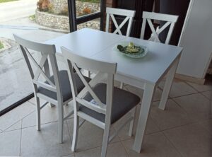 ΣΕΤ ΤΡΑΠΕΖΑΡΙΑΣ  ΚΣ-15  ΛΕΥΚΗ ΛΑΚΑ /    5 τεμ.